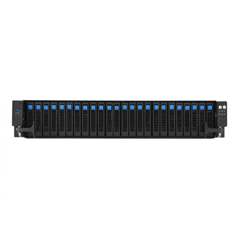 ASUS RS521A-E12-RS24U Socket SP5 Rack (2U) Must, Hõbedane