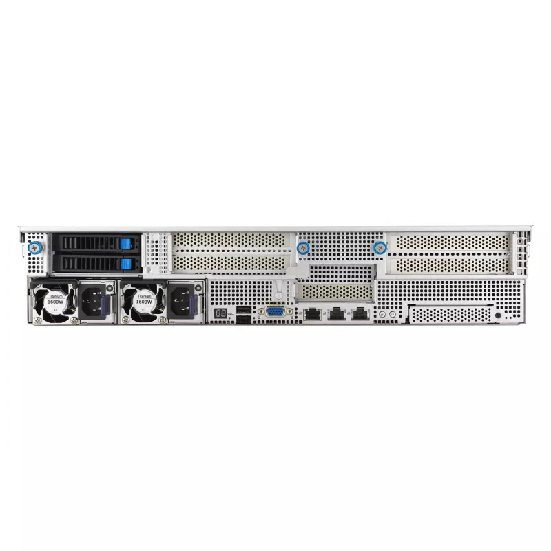 ASUS RS521A-E12-RS24U Socket SP5 Rack (2U) Must, Hõbedane