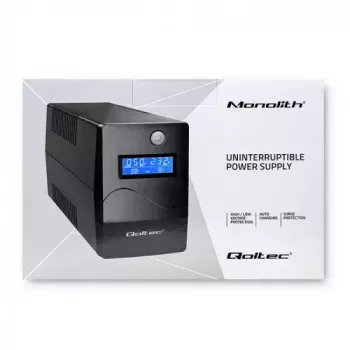 Katkematu toiteallikas Qoltec Monolith 0,85 kVA 480 W 2 vahelduvvoolupesa