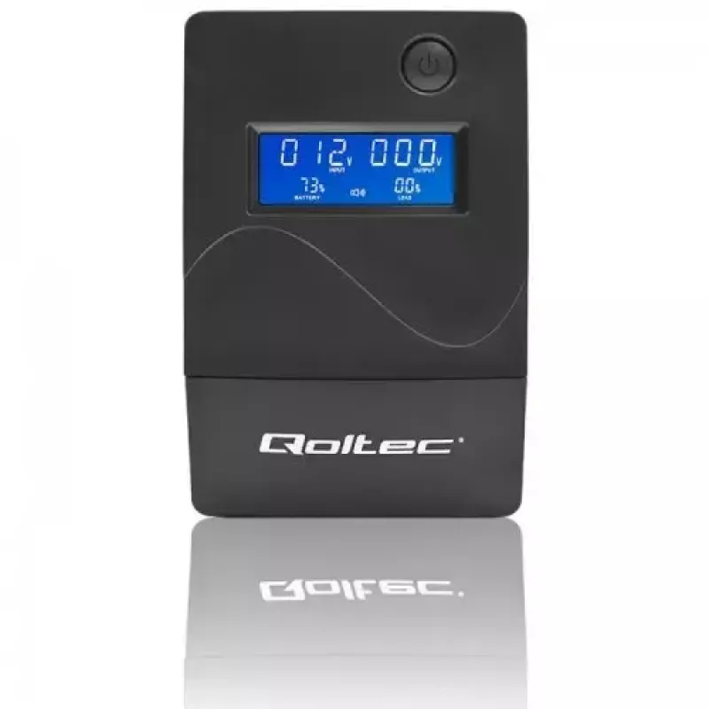 Katkematu toiteallikas Qoltec Monolith 0,85 kVA 480 W 2 vahelduvvoolupesa