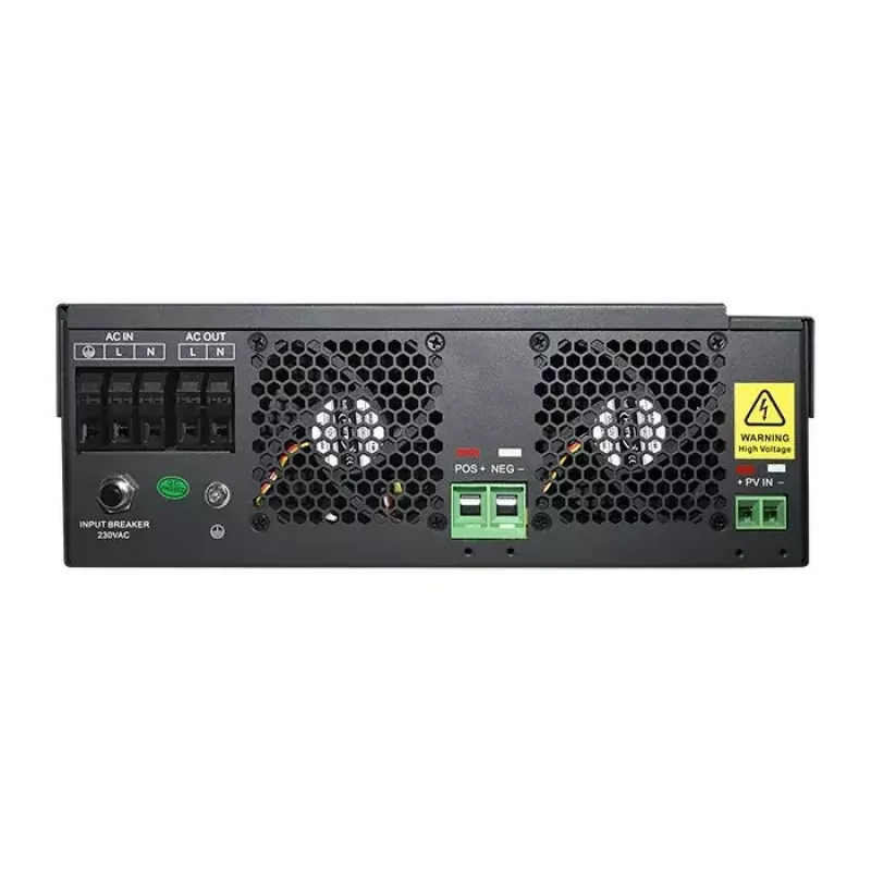 Qoltec 53886 autonoomne hübriidne päikeseinverter, 3,5 kW, 100 A MPPT, 24 V, puhas siinus
