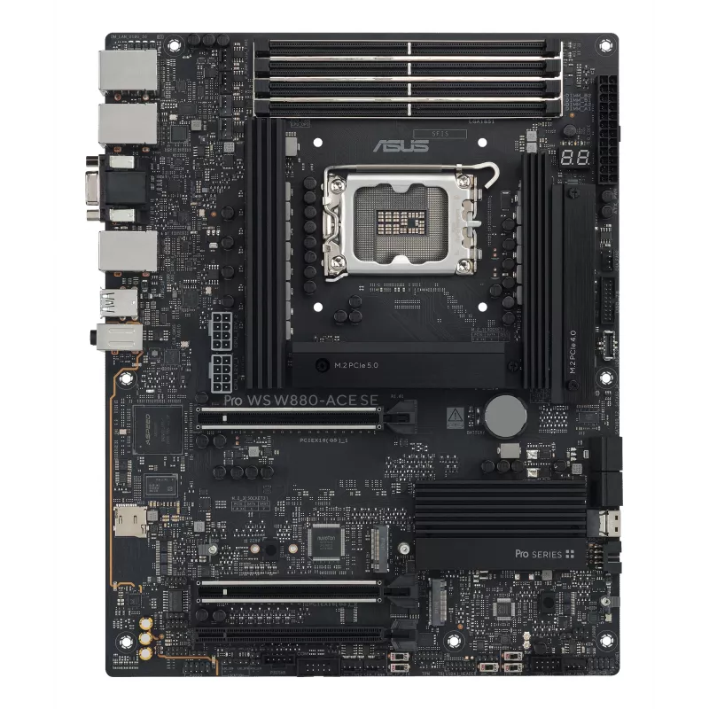 Emaplaat ASUS PRO WS W880-ACE SE, Intel W880, LGA 1851, ATX, DDR5, 4 DIMM, max 256 GB, 2.5 Gb LAN