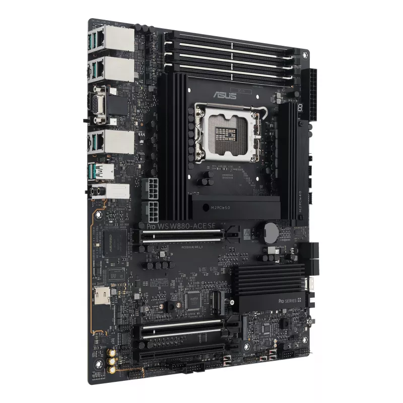 Emaplaat ASUS PRO WS W880-ACE SE, Intel W880, LGA 1851, ATX, DDR5, 4 DIMM, max 256 GB, 2.5 Gb LAN