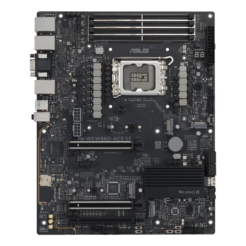 Emaplaat ASUS PRO WS W880-ACE SE, Intel W880, LGA 1851, ATX, DDR5, 4 DIMM, max 256 GB, 2.5 Gb LAN