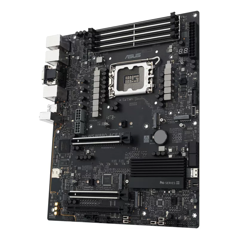 Emaplaat ASUS PRO WS W880-ACE SE, Intel W880, LGA 1851, ATX, DDR5, 4 DIMM, max 256 GB, 2.5 Gb LAN