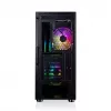 PC korpus MODECOM AMIRANI ARGB Midi Tower, must, karastatud klaas, 2x200 mm esi- + 1x120 mm tagaventilaatorid, USB-A 2x, USB-C 1x, toetab ATX/ITX, GPU kuni 35 cm