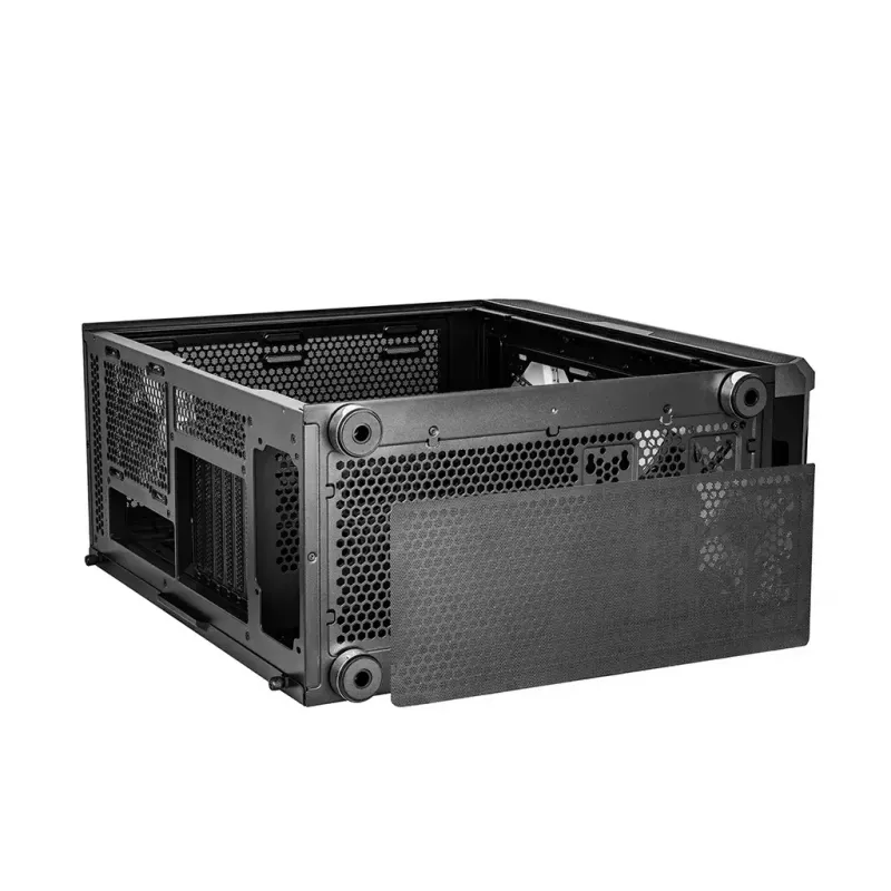PC korpus MODECOM AMIRANI ARGB Midi Tower, must, karastatud klaas, 2x200 mm esi- + 1x120 mm tagaventilaatorid, USB-A 2x, USB-C 1x, toetab ATX/ITX, GPU kuni 35 cm
