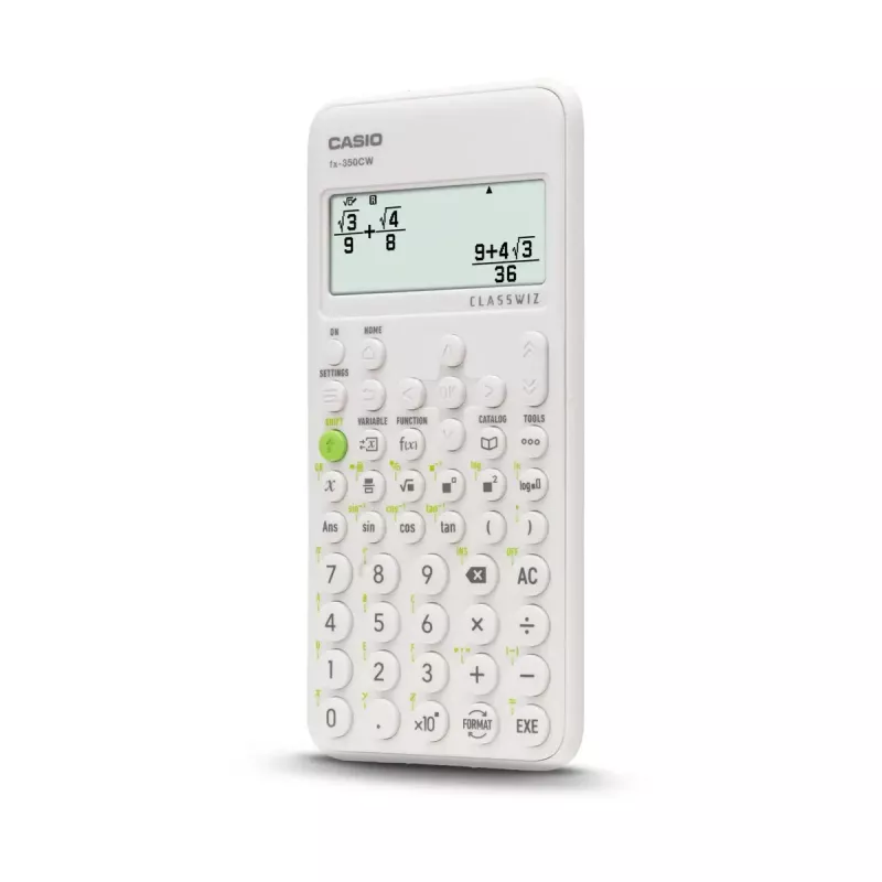 Teaduslik kalkulaator CASIO ClassWiz FX-350EX Pocket — 16-kohaline, 2-realise ekraaniga, patareitoitega, hall, taskusuuruses