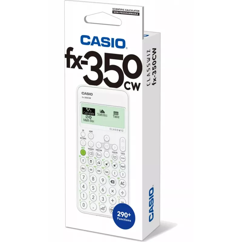 Teaduslik kalkulaator CASIO ClassWiz FX-350EX Pocket — 16-kohaline, 2-realise ekraaniga, patareitoitega, hall, taskusuuruses