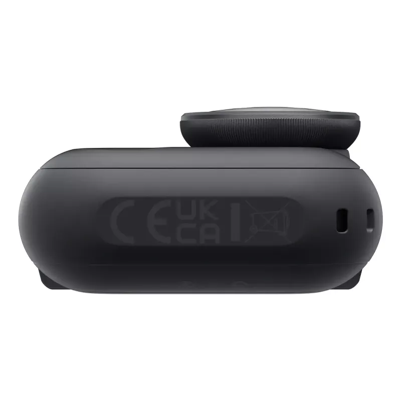Action spordikaamera Insta360 GO Ultra Standard Must — 4K Ultra HD 3840×2880, 1/1.28-tolline sensor, 240 kaadrit/s, Wi‑Fi, sisseehitatud kuvar, MicroSD, 52,9 g