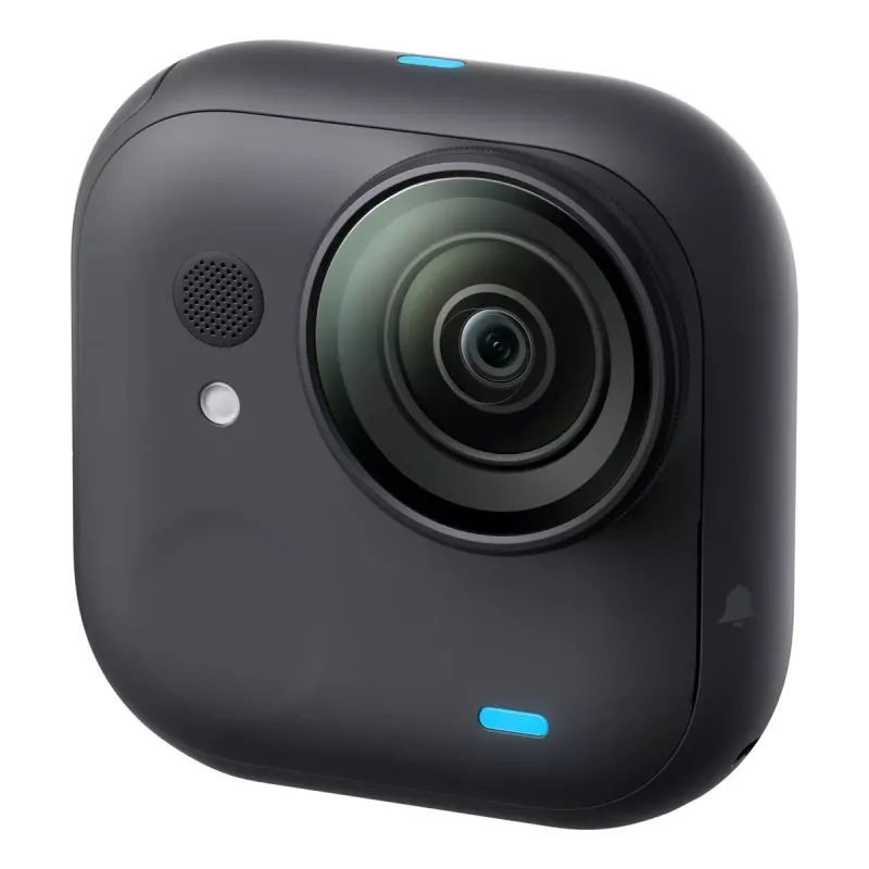 Action spordikaamera Insta360 GO Ultra Standard Must — 4K Ultra HD 3840×2880, 1/1.28-tolline sensor, 240 kaadrit/s, Wi‑Fi, sisseehitatud kuvar, MicroSD, 52,9 g