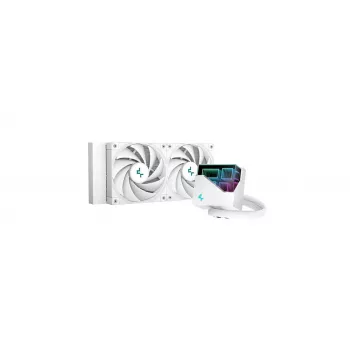 All-in-one vedelikjahuti DeepCool LT520 WH, valge, 240mm radiaator, 2x120mm FDB ventilaatorit, PWM, LGA/AM4/AM5/sTR4 tugi