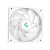 Universaalne vedelikjahutus DeepCool LS520 SE WH — 240 mm radiaator, 2× 120 mm PWM-ventilaatorit, valge, vasest alus