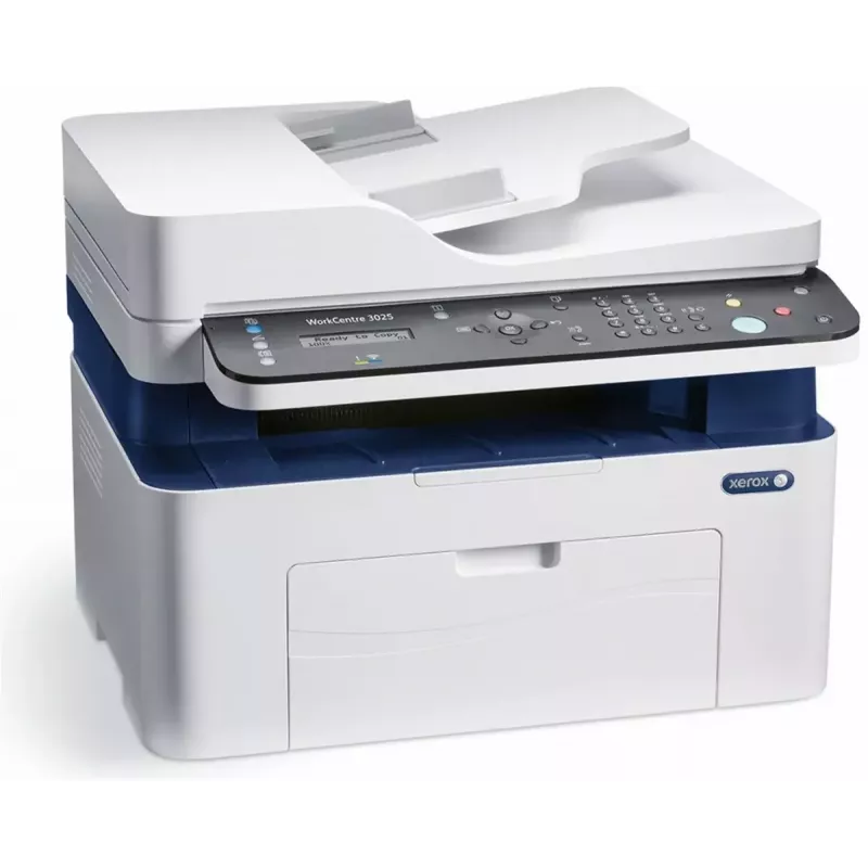 Multifunktsionaalne seade Xerox WorkCentre 3025/NI — mustvalge laser-MFP, 20 lk/min, Wi‑Fi, Ethernet, A4, 1200x1200 DPI