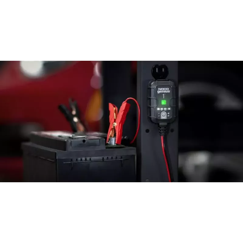 Akulaadija NOCO GENIUS1EU 1A nutikas laadija 12V pliiaku ja liitiumakude jaoks, kompaktne disain
