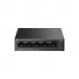 Haldamata kommutaator TP‑LINK LS105P, 5x Fast Ethernet (10/100) porti, 4x PoE-porti, 1 Gbit/s kommutatsioonivõime, ventilaatorita, must