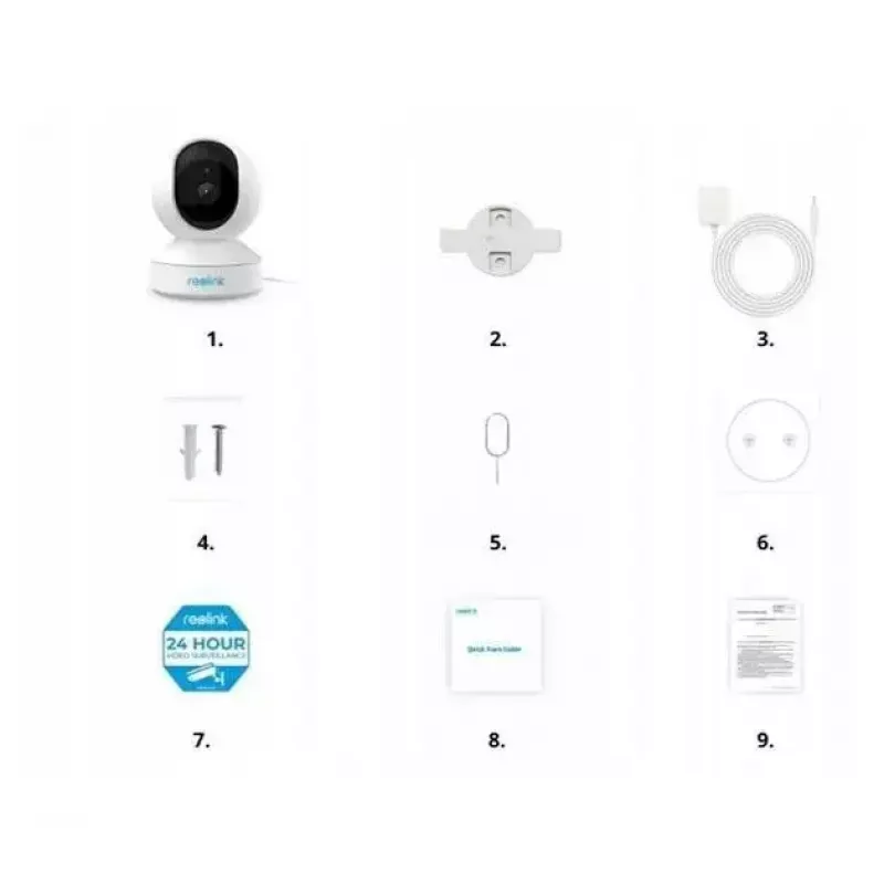 IP turvakaamera kuul-tüüpi Reolink E340 8MP, 4K (3480×2160), PoE/2,4/5 GHz Wi‑Fi, microSD, IP67, 30 fps