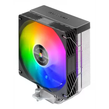 Õhkjahuti TACENS Mars Gaming MCPU-X4ARGB — 120 mm ARGB ventilaator, 4 soojustoru, TDP 220 W, PWM, LGA1200 tugi