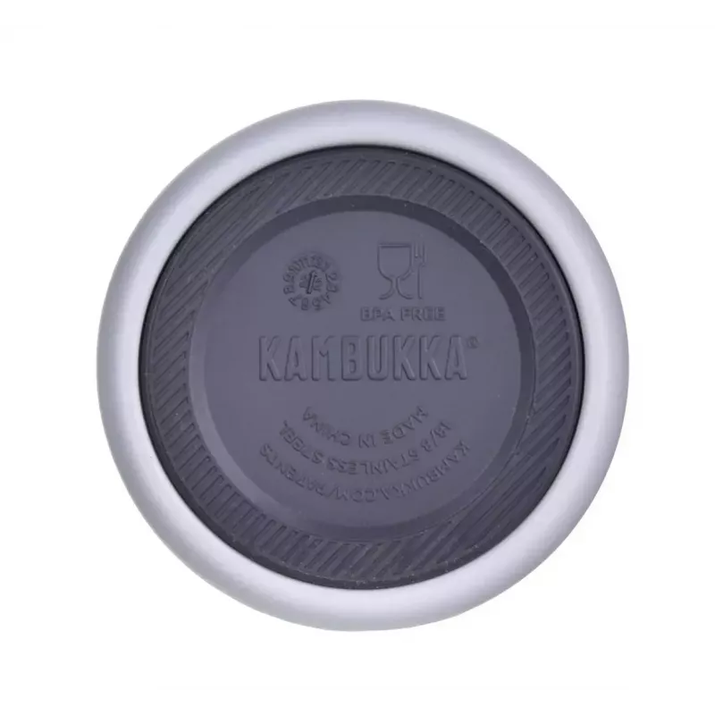 Isolatsioonipudel Kambukka Elton 600 ml Kriidivalge — vaakumkolb, 18/8 roostevaba teras, lekkevaba, Snapclean kaas