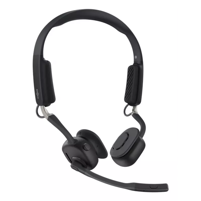 SHOKZ OpenMeet UC juhtmevaba Bluetooth luu juhtivusega videokonverentsikõrvaklapid USB-A adapteriga