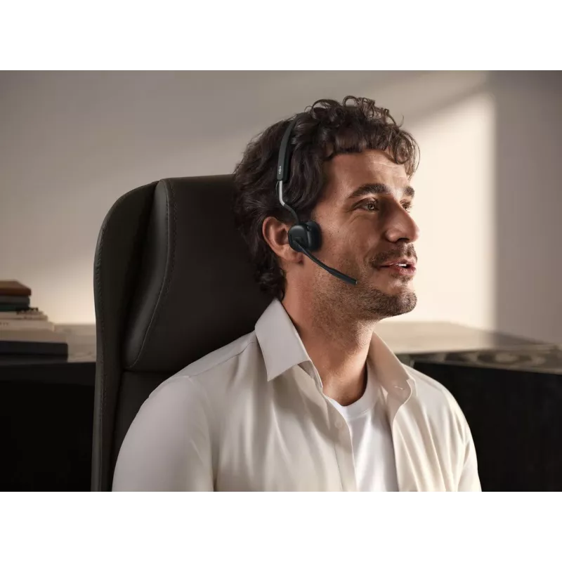SHOKZ OpenMeet UC juhtmevaba Bluetooth luu juhtivusega videokonverentsikõrvaklapid USB-A adapteriga