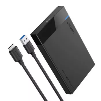HDD/SSD-korpus UGREEN 30848 Must 2,5 tolli, USB 3.0, SATA I/II/III, kuni 10 TB, 5 Gbit/s