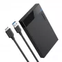 HDD/SSD-korpus UGREEN 30848 Must 2,5 tolli, USB 3.0, SATA I/II/III, kuni 10 TB, 5 Gbit/s