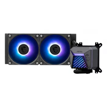MAG Coreliquid A15 240 kõik-ühes vedelikjahuti — 240 mm radiaator, 2×120 mm ventilaatorit, LGA1700/AM4/AM5, must
