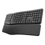 Trust Keyra Ergonomic mitme seadmega juhtmevaba klaviatuur