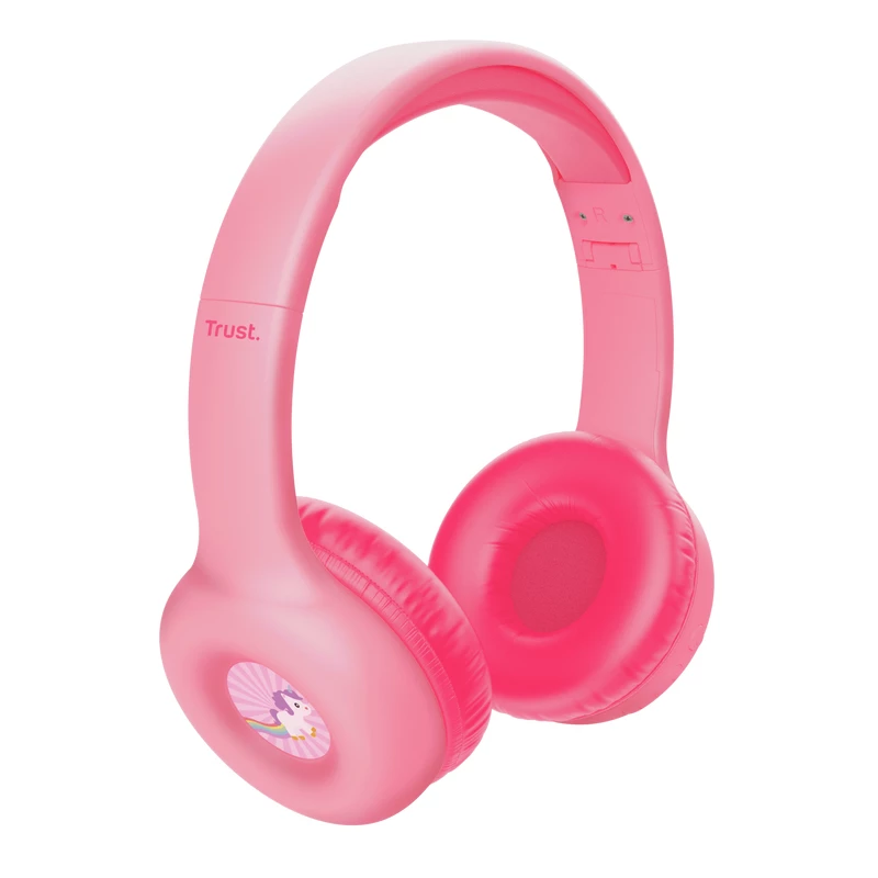 Trust Nouna, traadiga ja juhtmevaba, kõned/muusika, 20 - 20000 Hz, 134 g, peakomplekt, roosa