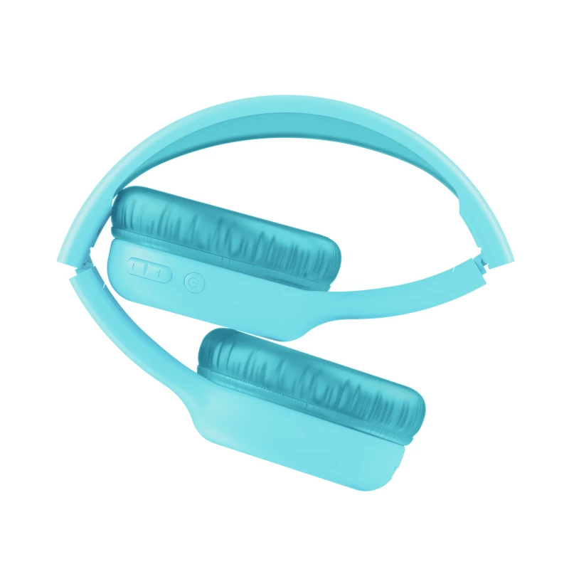 Peakomplekt TRUST Nouna binauraalne Bluetooth/USB-C juhtmega ja juhtmevaba, kokkupandav, lastele, sinine, 4 cm draiverid