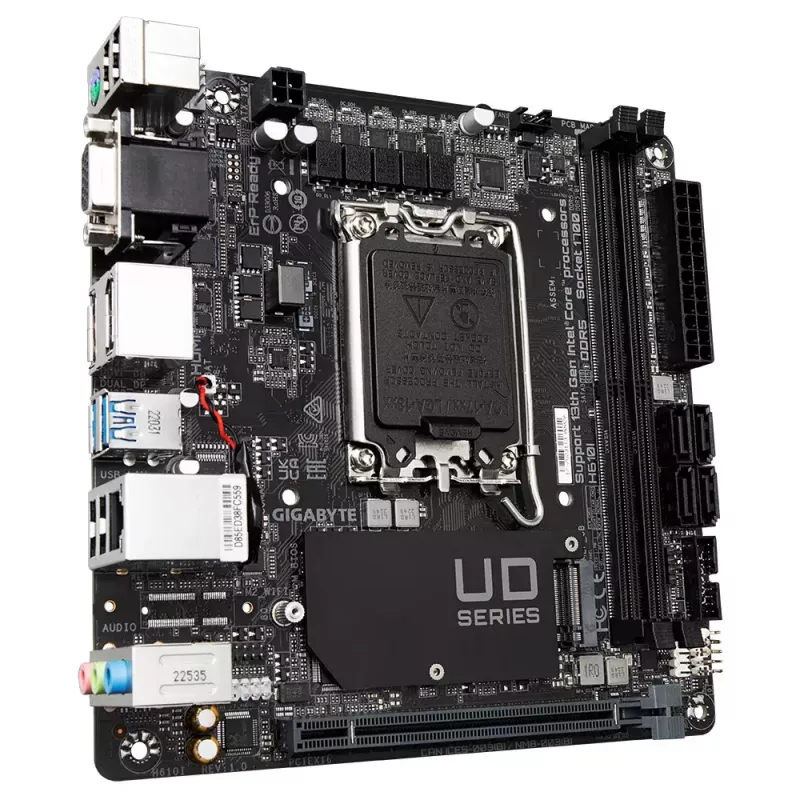 Emaplaat GIGABYTE H610I, Intel H610, LGA 1700, Mini-ITX