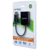 Manhattan DisplayPort 1.2 kuni 2-pordiline DisplayPort 1.2 jaotur-hub koos MST-ga, 4K@30Hz, USB-A toitega, videoseina funktsioon, must, MST = mitme voo transport, 3-aastane garantii