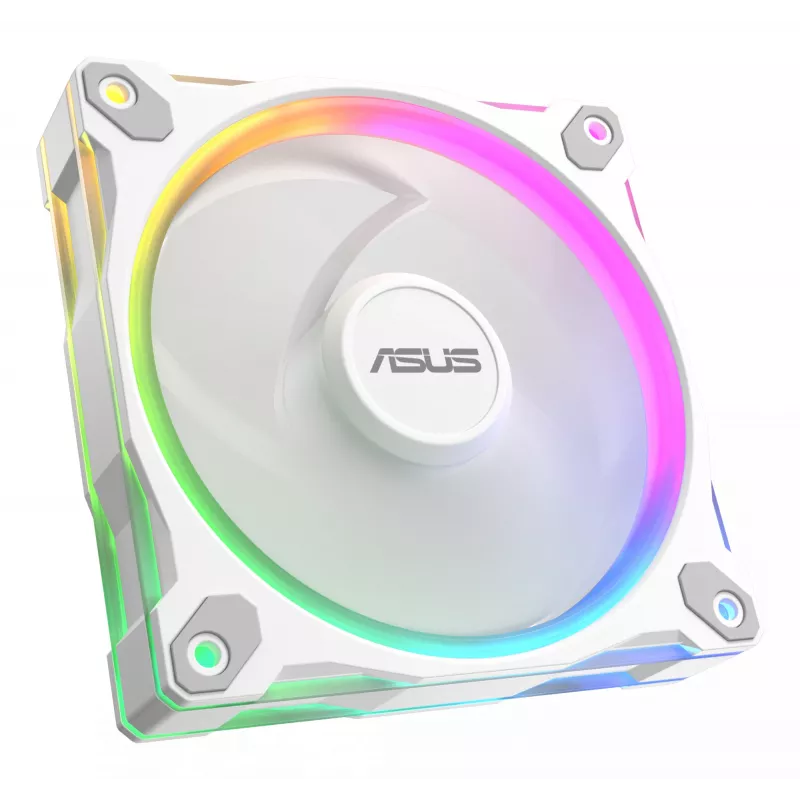 Korpuse ventilaator ASUS Prime MR120 ARGB Valge 120 mm, 1600 RPM, PWM, liugelaager, 58 CFM