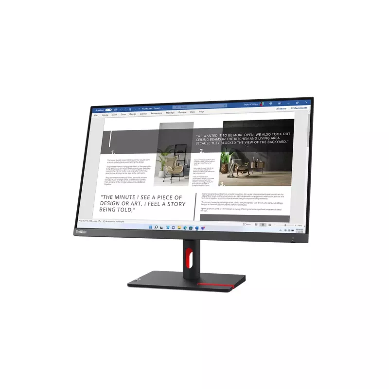 Monitor Lenovo ThinkVision S27i-30 27 tolli Full HD IPS LED 1920×1080, 100 Hz, 300 cd/m², 6 ms, HDMI x2, VESA 100×100