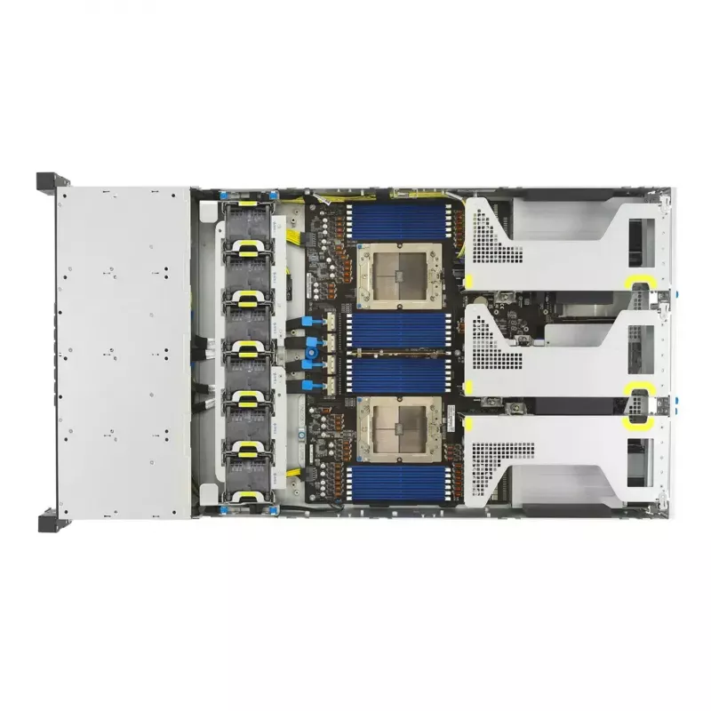 Serveri riiuliplatvorm ASUS RS720A-E13-RS24G 2U AMD, 24x 2,5-tollist pesa, 2x SP5 protsessorit, 24 DIMM DDR5, max 3 TB, Aspeed AST2600