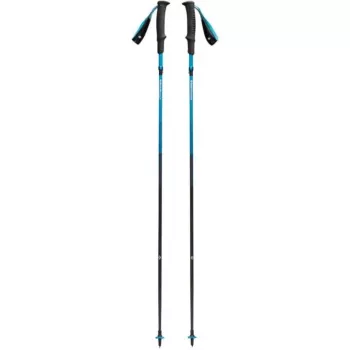 Matkakepid Must Diamond Distance Carbon Z — süsinikust kokkupandavad kepid, 110 cm, 3 sektsiooni, 264 g
