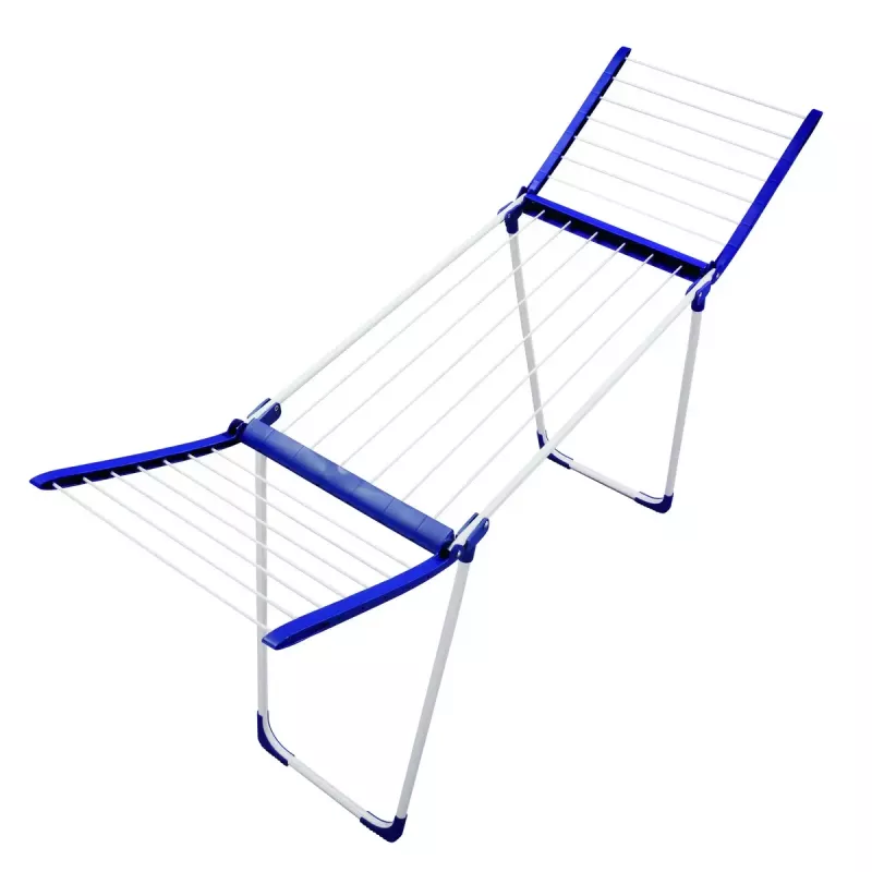 Põrandal seisev kuivatusrest Leifheit Pegasus 180 Plus — kokkupandav metallist/plastist kuivati, 18 m kuivatuspinda, 870×1570×660 mm