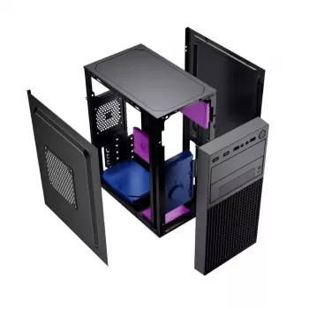 PC case GEMBIRD Fornax K300 Mini Tower — Mini-ITX/Micro ATX, SPCC, 2.17 kg, USB 3.2, 1x2.5 inch bay, 4 expansion slots