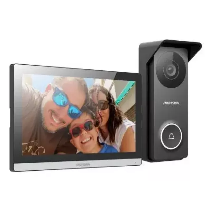 Videointercom Hikvision DS-KIS313-P 7-tolline TFT mahtuvuslik puuteekraan, 1280×720, Wi-Fi 802.11n, MicroSD, IP65, IK08