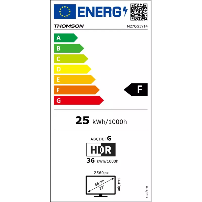 Monitor Thomson M27QG5Y14 27 tolli Quad HD LED 2560 x 1440
