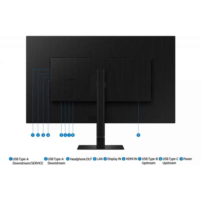 Samsung S80UD arvutimonitor 94 cm (37 tolli) 3840 x 2160 pikslit 4K Ultra HD LCD must