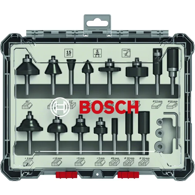 Bosch 2 607 017 471 freesiterade komplekt 15 tk