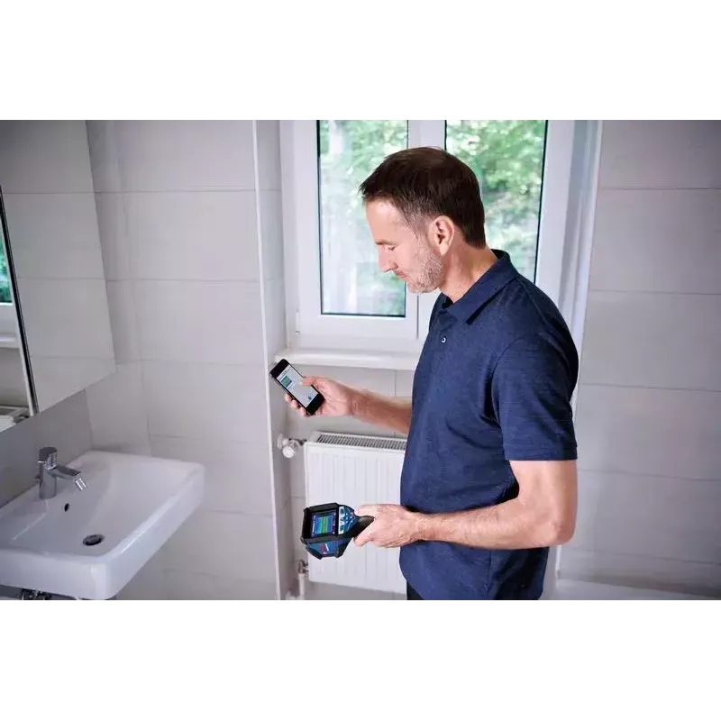 Bosch GTC 600 C müraekvivalentne temperatuuride erinevus (NETD) IR must, sinine 256 x 192 pikslit sisseehitatud ekraan LCD