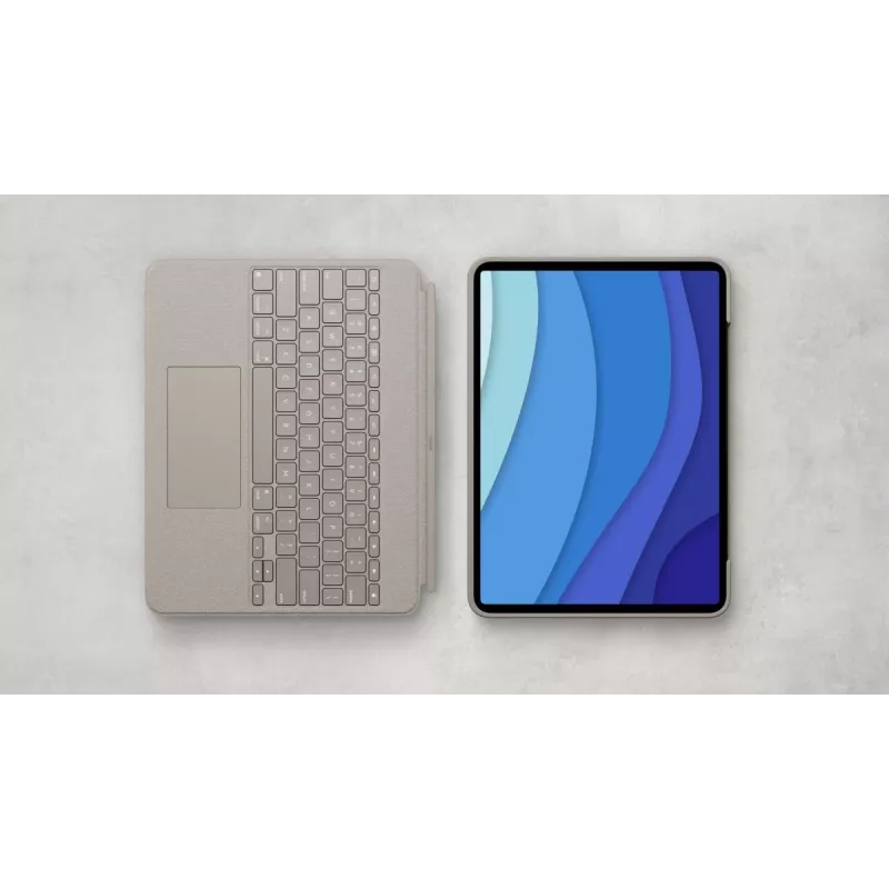LOGITECH Combo Touch - liivakarva iPad Pro 12.9-tollisele (5. põlvkond) - USA rahvusvaheline QWERTY