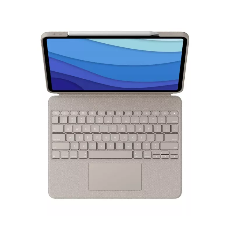 LOGITECH Combo Touch - liivakarva iPad Pro 12.9-tollisele (5. põlvkond) - USA rahvusvaheline QWERTY