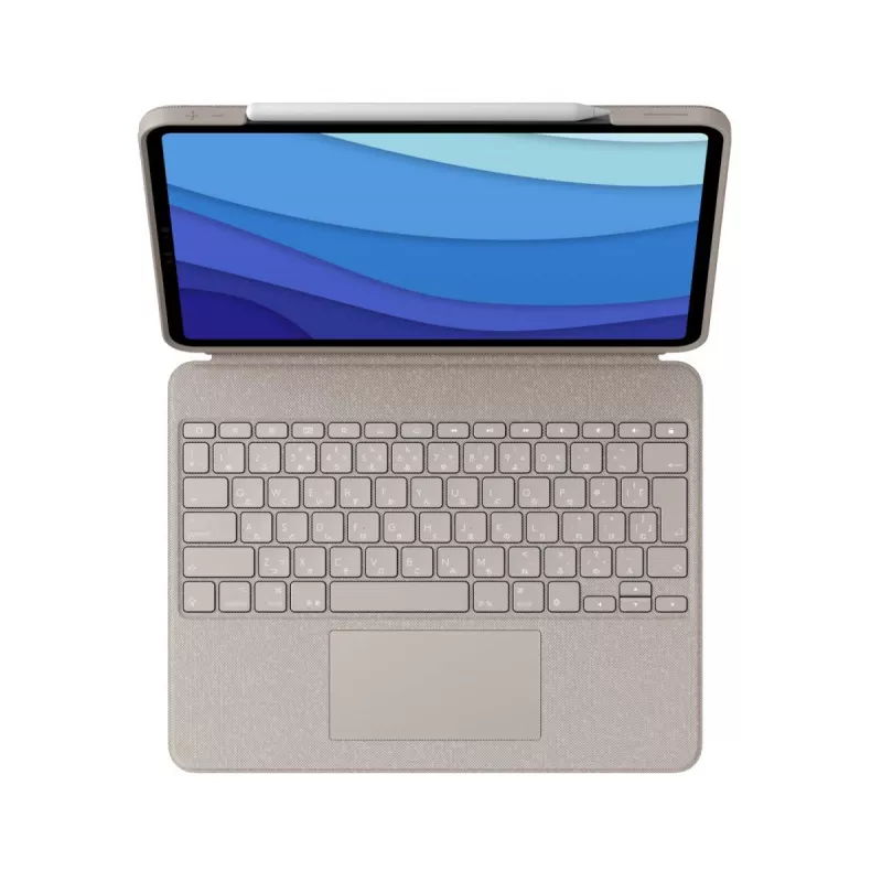 LOGITECH Combo Touch - liivakarva iPad Pro 12.9-tollisele (5. põlvkond) - USA rahvusvaheline QWERTY