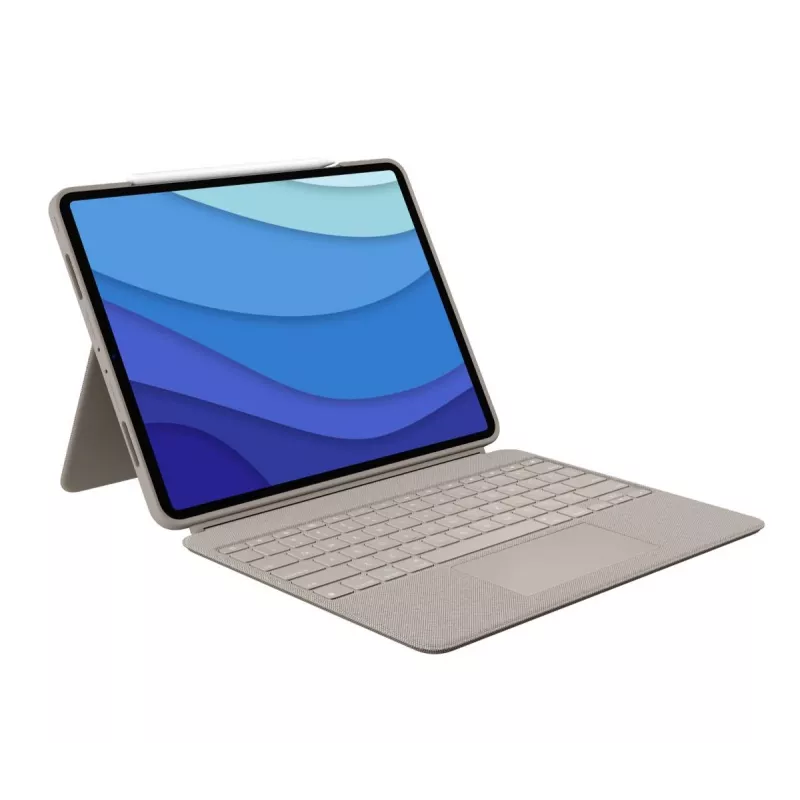 LOGITECH Combo Touch - liivakarva iPad Pro 12.9-tollisele (5. põlvkond) - USA rahvusvaheline QWERTY