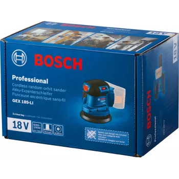 Bosch GEX 185-LI Professional ekstsentrilihvija 10000 OPM sinine
