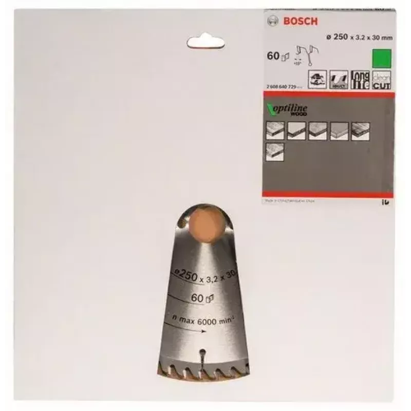 Bosch 2 608 640 729 ketassaeketas, 25 cm, ava 3 cm